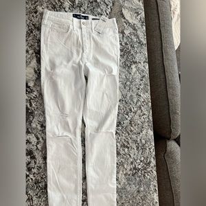 Hollister super skinny white jeans size 3r new nwt